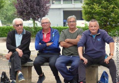 Maurice, Jean-Claude, Jacques "le Monsieur PAELLA" et Guy